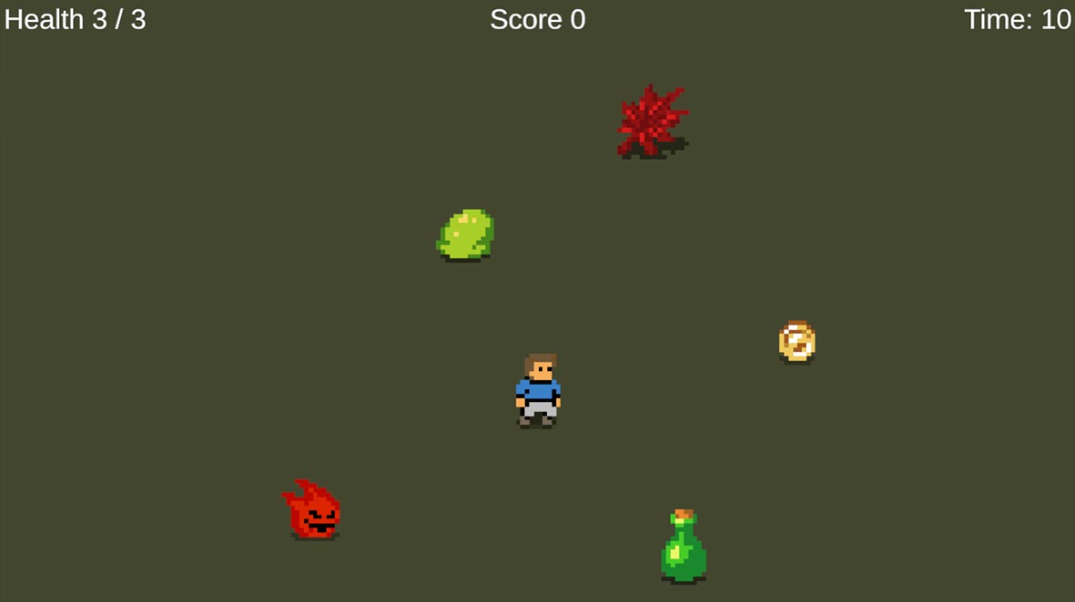 Unity 6 Top-Down Game Starter Kit gameplay screenshot